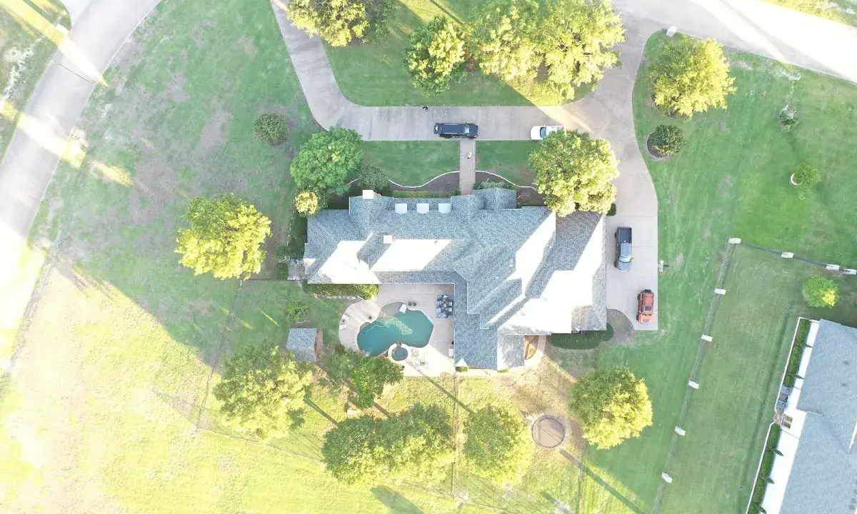 New shingle roof installation on a home in Dawsonville